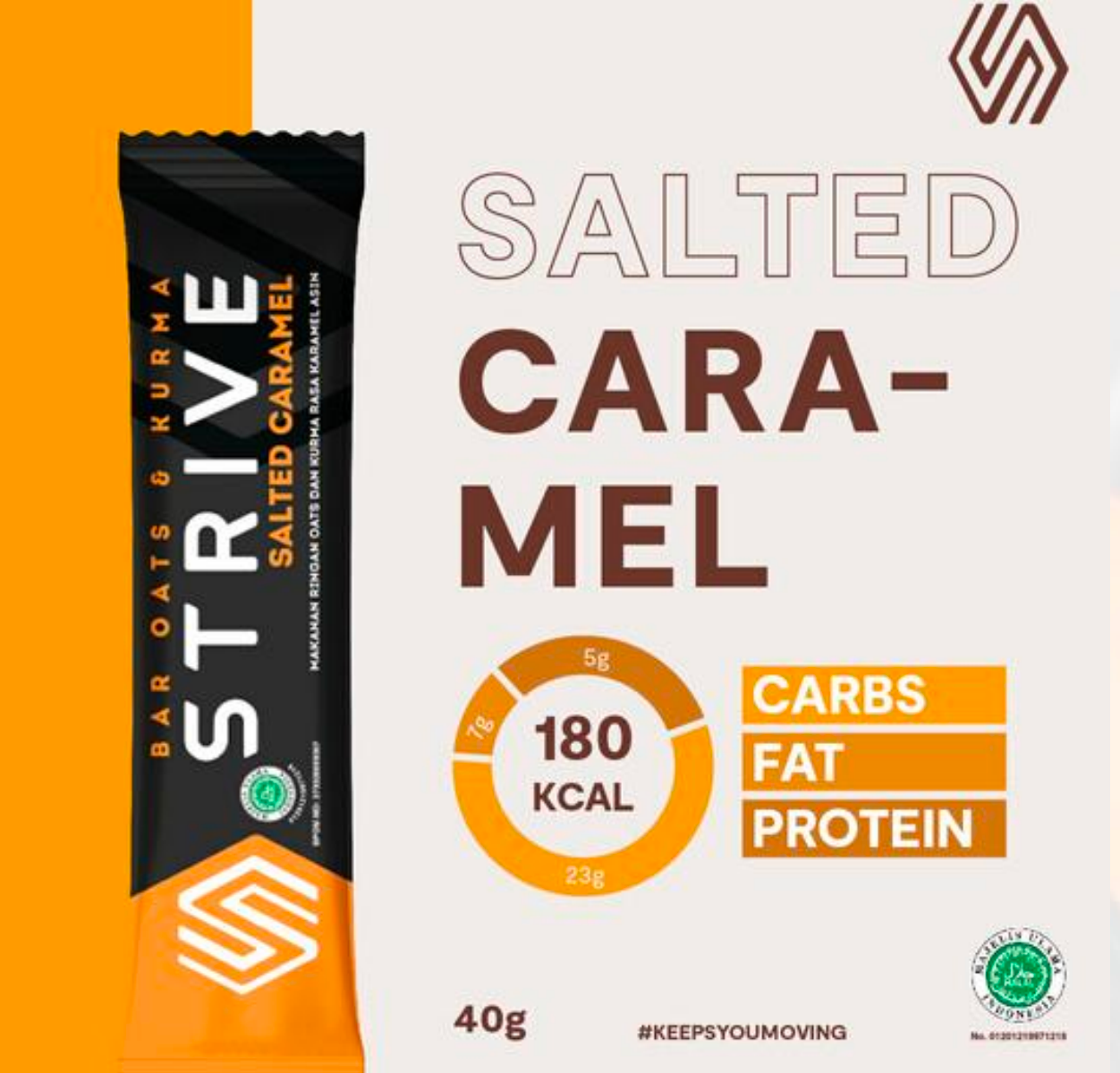 STRIVE Energy Bar - Fullbar Salted Caramel 40g
