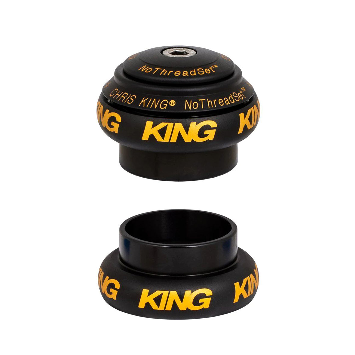 CHRIS KING NOTHREADSET™ EC34|EC34 HEADSET TWO TONE BLACK GOLD