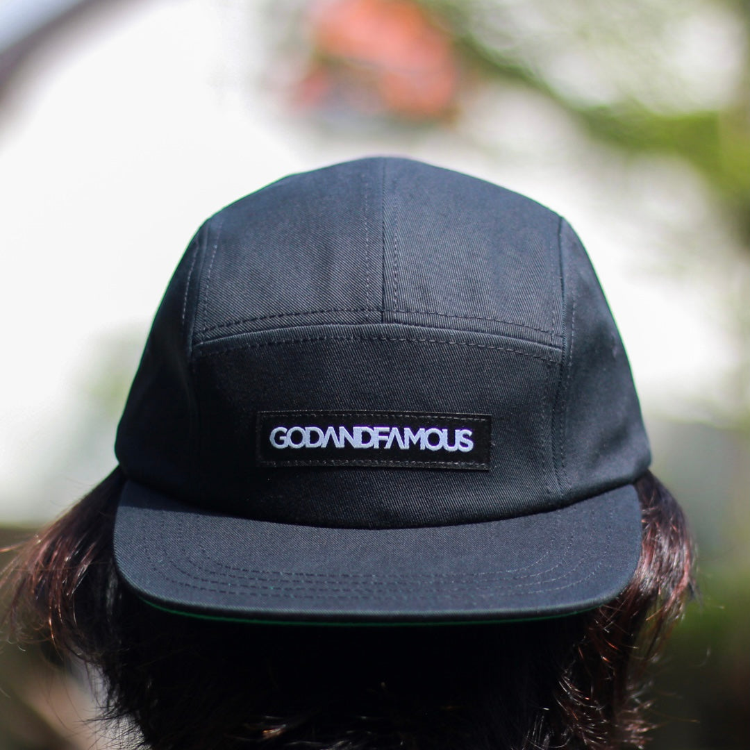 Team 5-Panel Hat - Black
