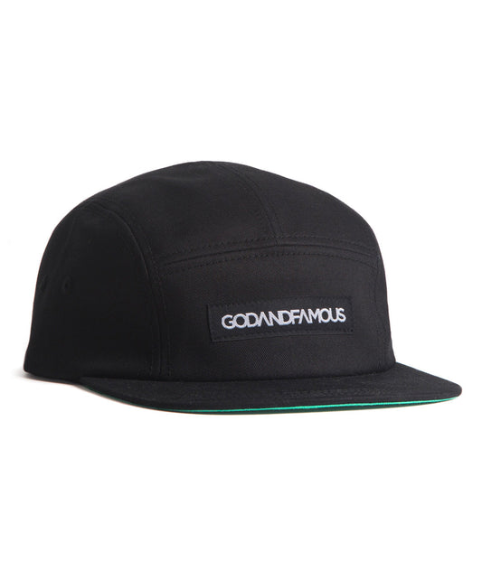 Team 5-Panel Hat - Black
