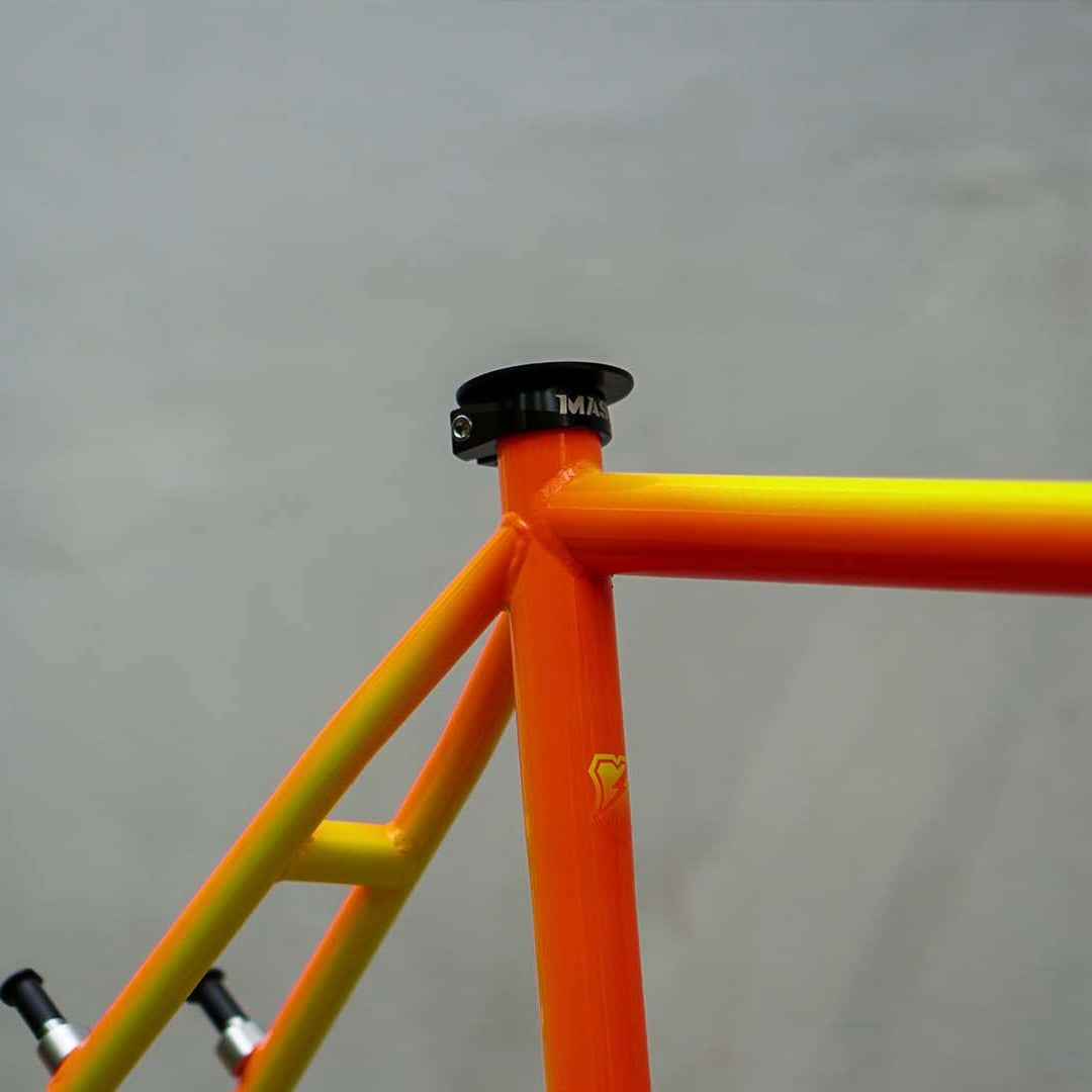 MASH Steel Frameset Neon Orange/Yellow Fade – Office Coffee