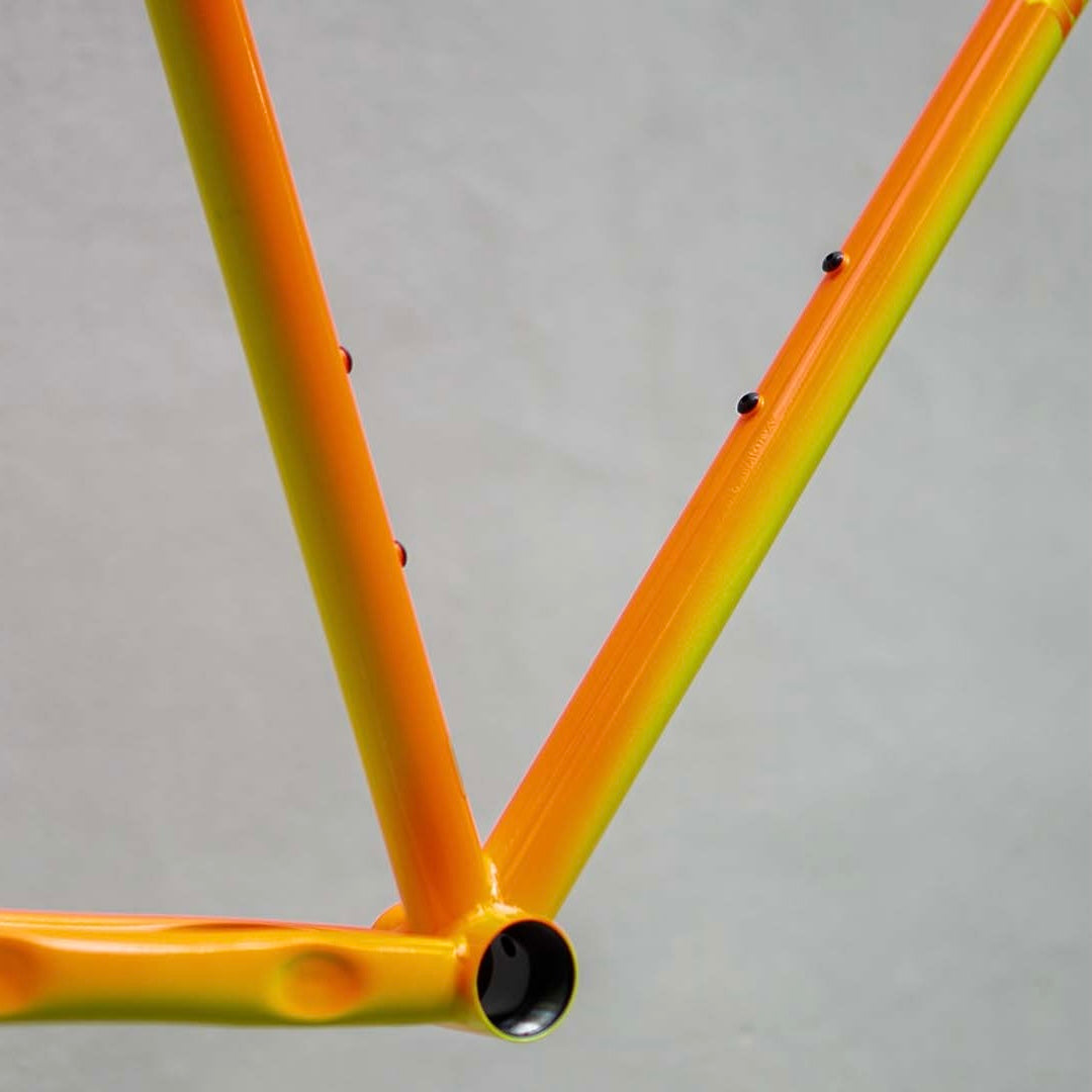 MASH Steel Frameset Neon Orange/Yellow Fade – Office Coffee
