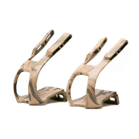 MASH Nylon Double Toe Clips + LOCKING HARDWARE - Desert Camo