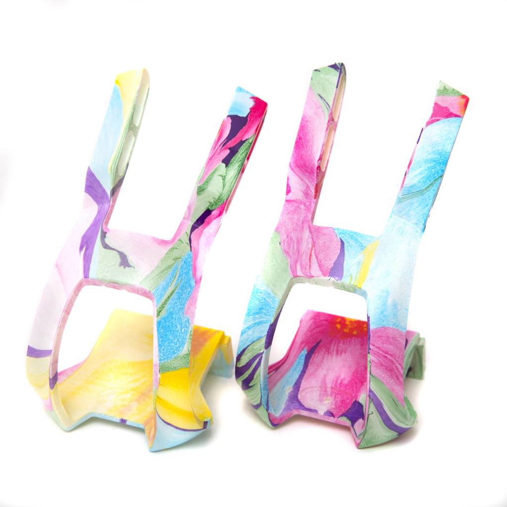 MASH Nylon Double Toe Clips + LOCKING HARDWARE - Floral